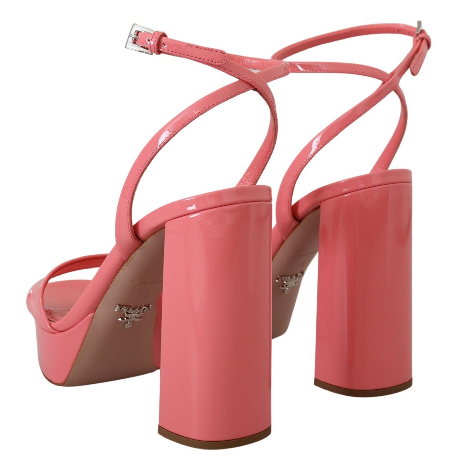 Prada Pink Sandals Sandals Ankle Teli sandalo
