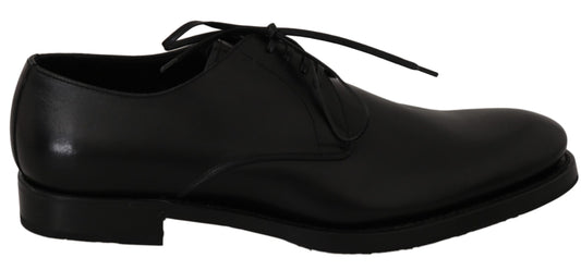 Dolce & Gabbana en cuir noir derby chaussures habillées formelles