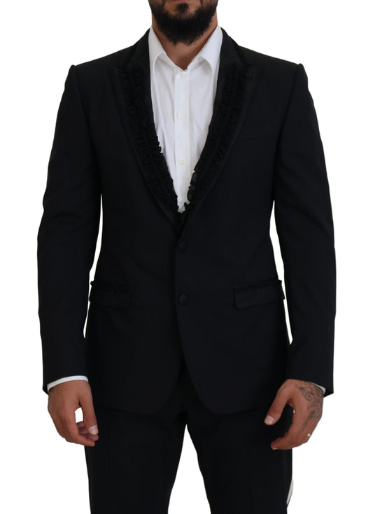 Dolce & Gabbana Black Martini Slim Fit Jacker Blazer
