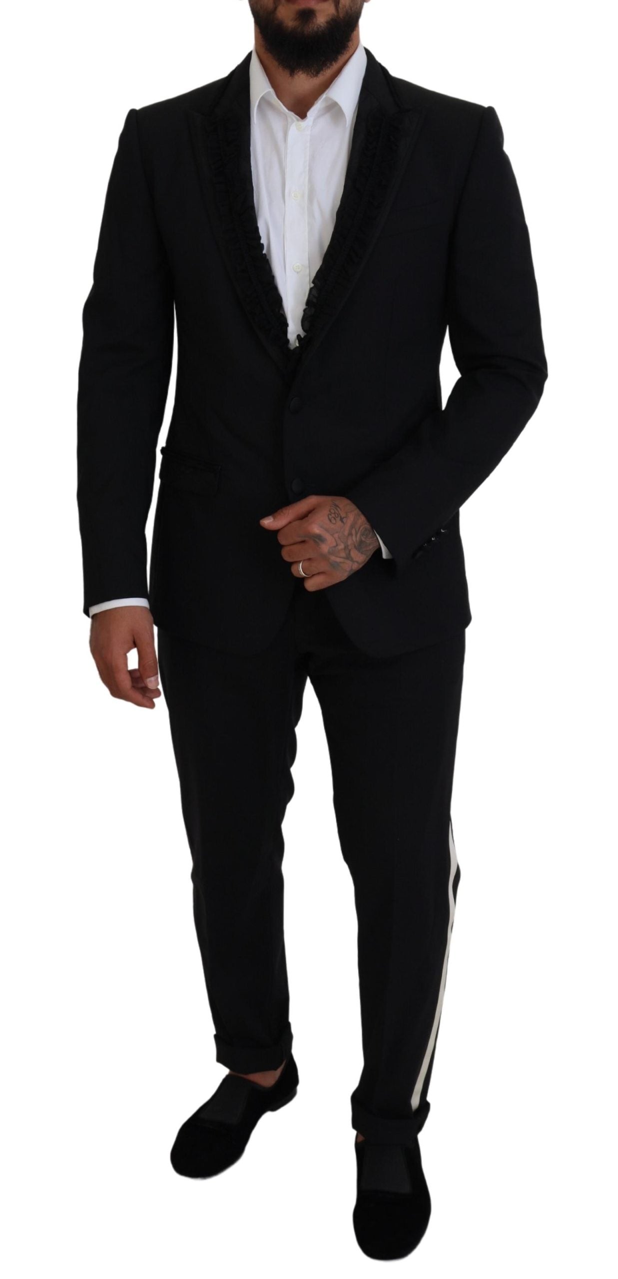 Dolce & Gabbana Black Martini Slim Fit Jacker Blazer