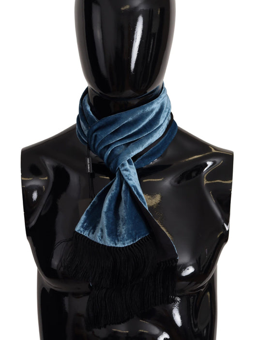 Dolce & Gabbana Blue Velvet Solid War più caldo Scialcastro da uomo