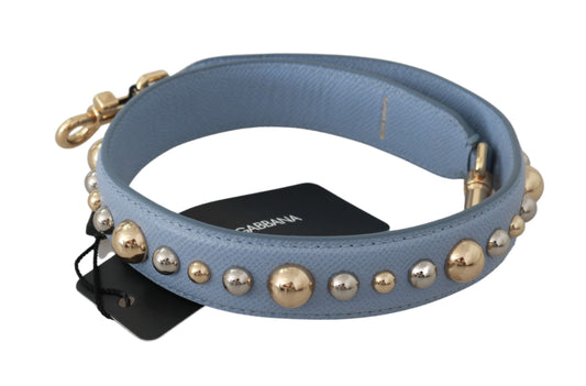 Dolce & Gabbana Blue Leder Handtasche Accessoire Schultergurt