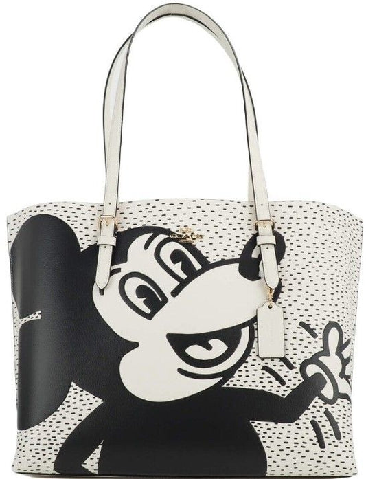 Entraîneur (C6978) Mickey Mouse X Keith Haring Mollie Large en cuir Sac fourre-tout