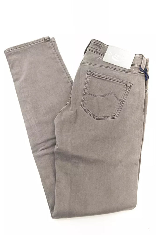 Jacob Cohen Grey Grey Cotton comme un jean et un pantalon