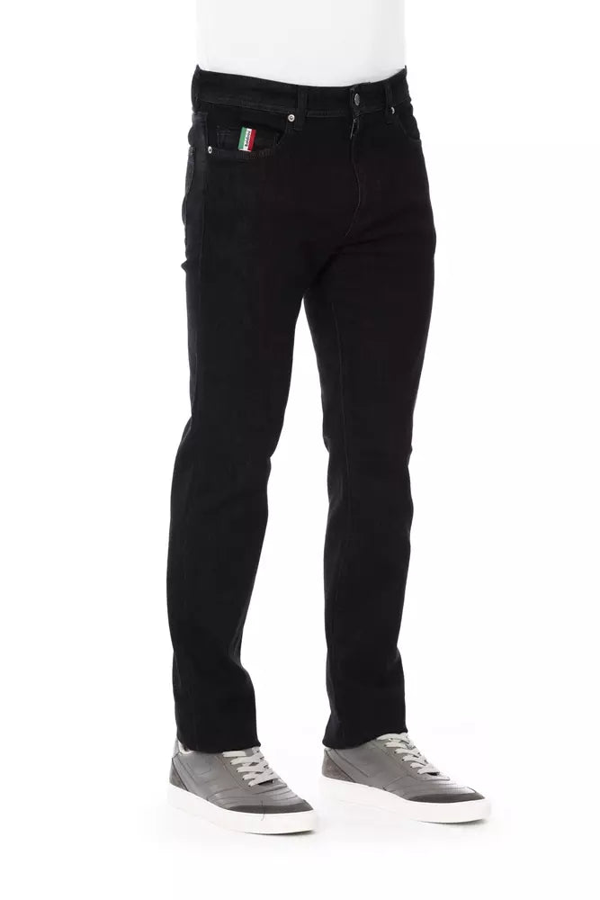 Baldinini Trend Black Cotton Jeans & Pant
