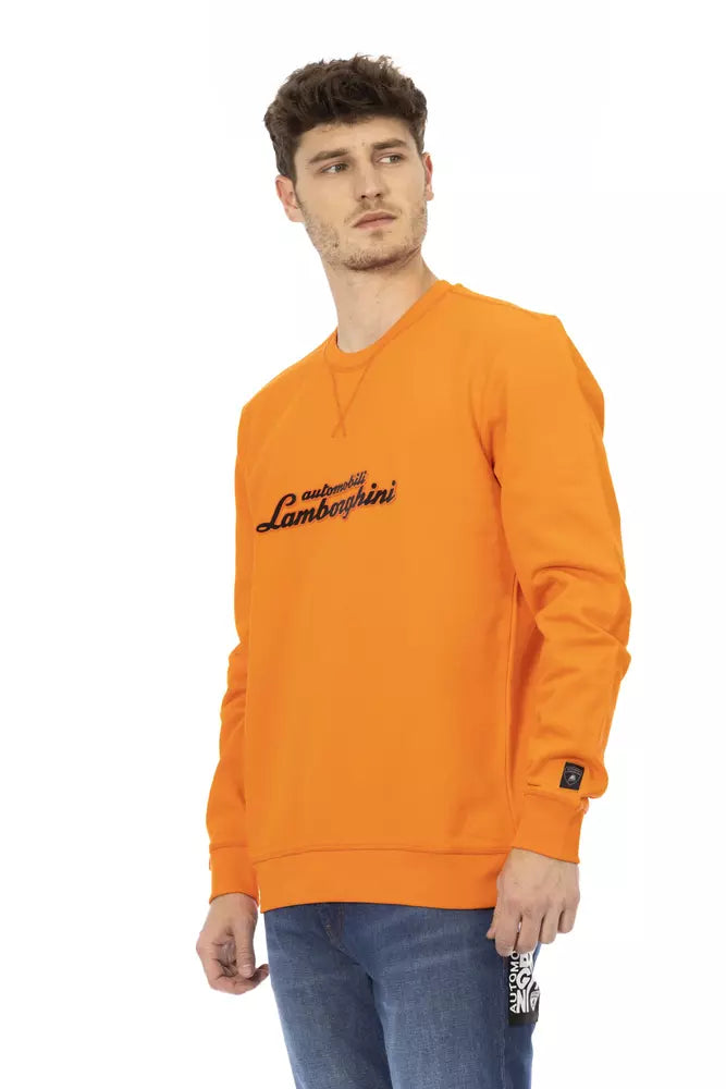 Automobili Lamborghini Orange Baumwollpullover