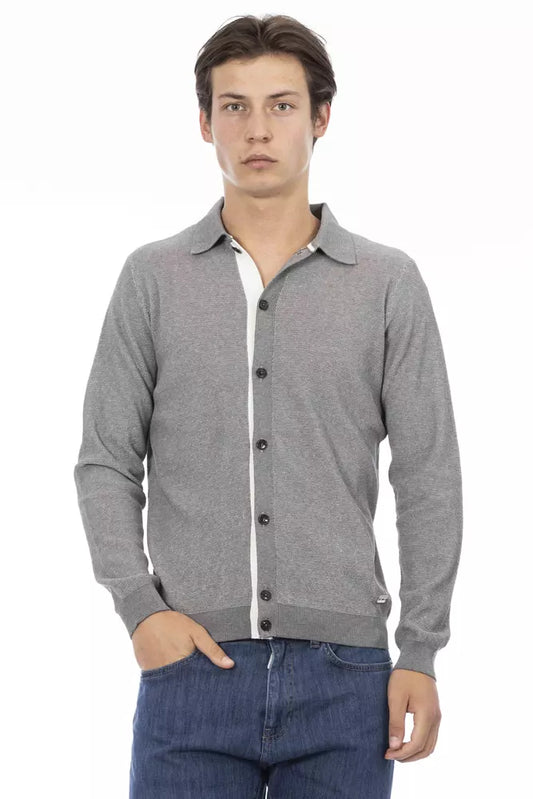 Baldinini Trend Grey Cotton Shirt