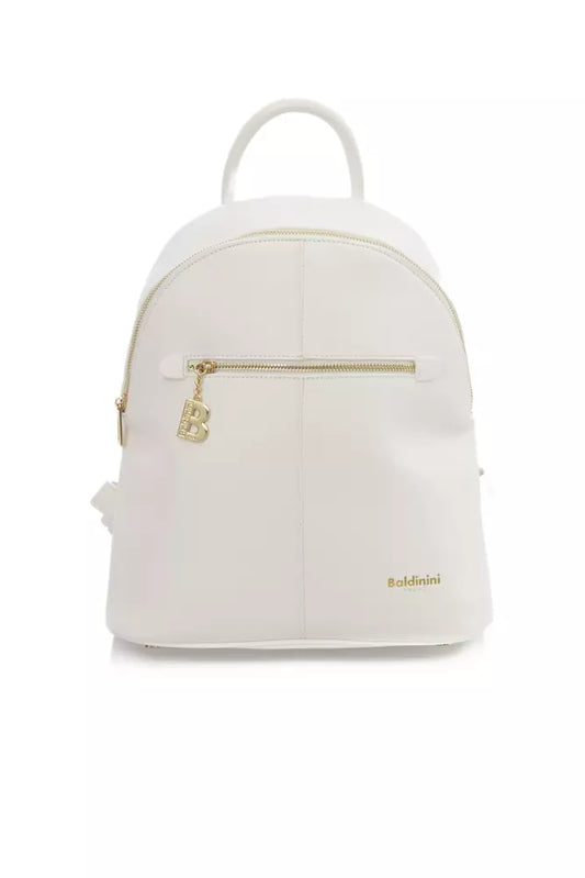Baldinini Trend White Polyethylène Backpack