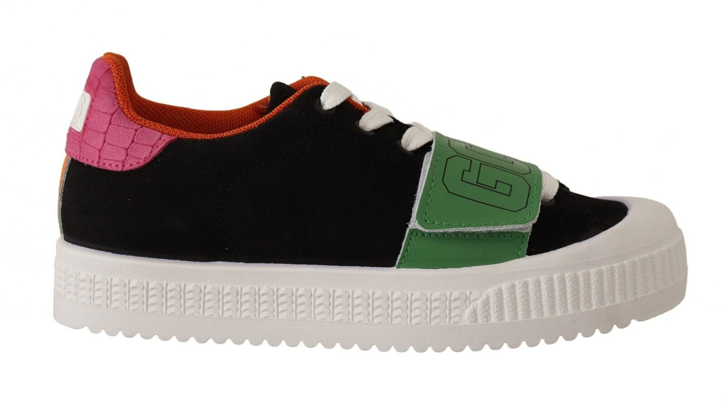 GCDS Multicolor Wildleder Low Top Schnüre -up Frauen Sneakers Schuhe