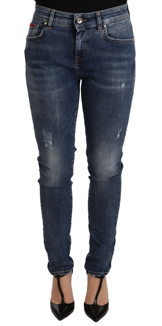 Dolce & Gabbana Elegant Slim-Fit Distressed Skinny Jeans