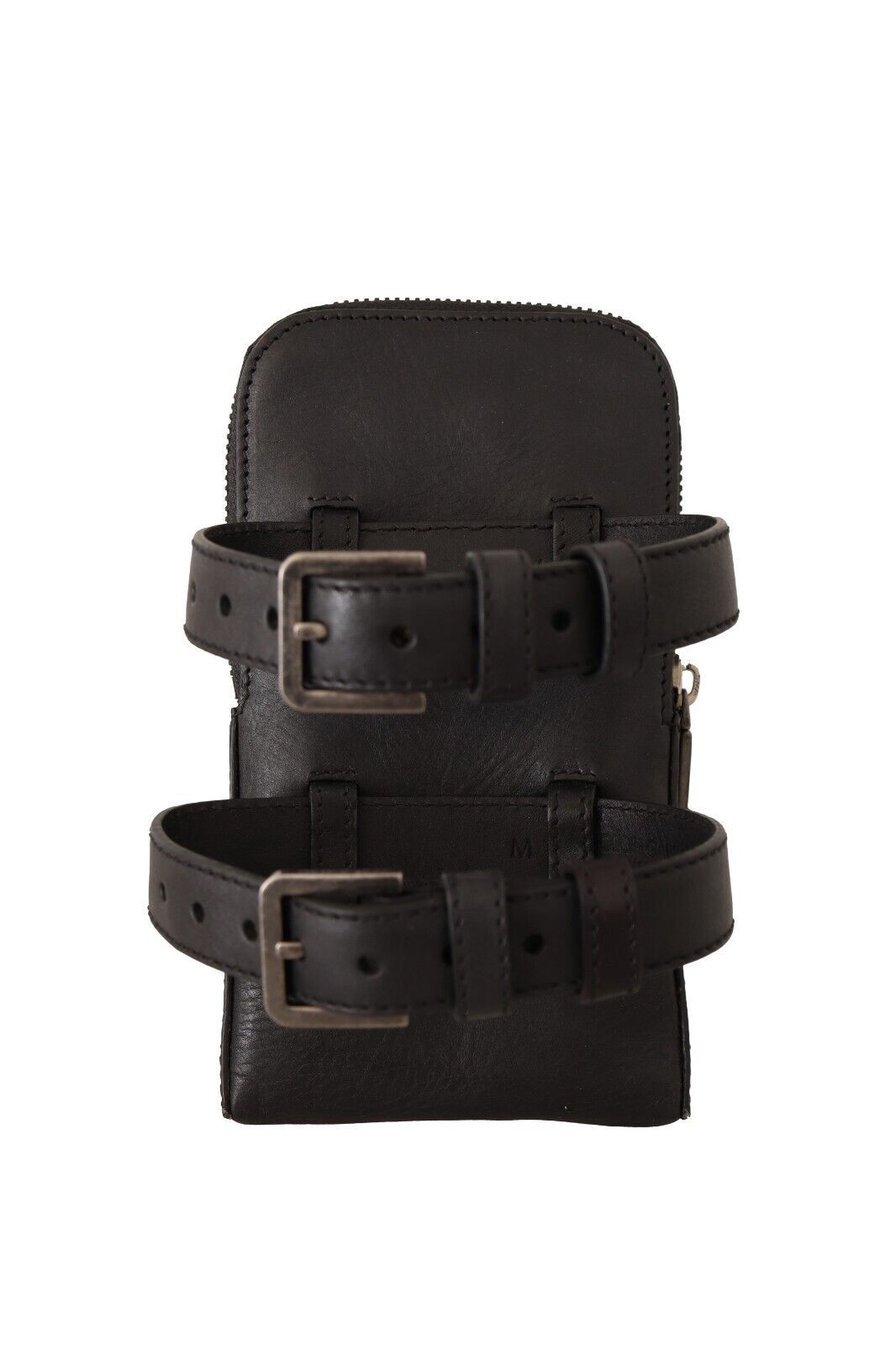 Dolce & Gabbana Black in pelle nera porta doppia cintura cinghia