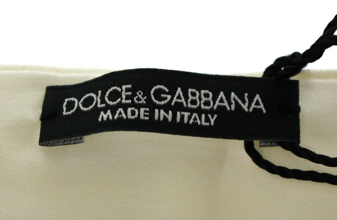 Dolce & Gabbana weiße Taille Seidengürtel Gürtel