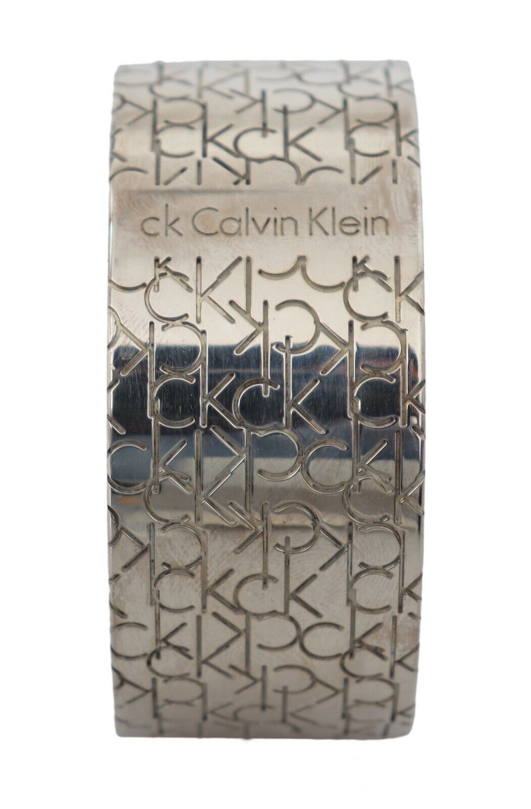 Calvin Klein Silver Logo Armreif 160 Gramm 925 Sterling Silber Armband