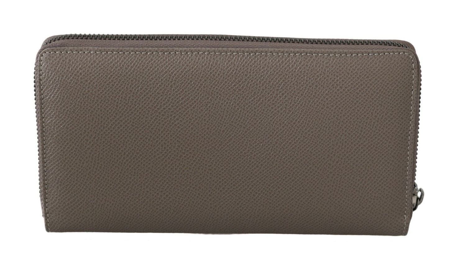 Dolce & Gabbana Beige en cuir à cuir zipper continental Bill Card Portefeuille
