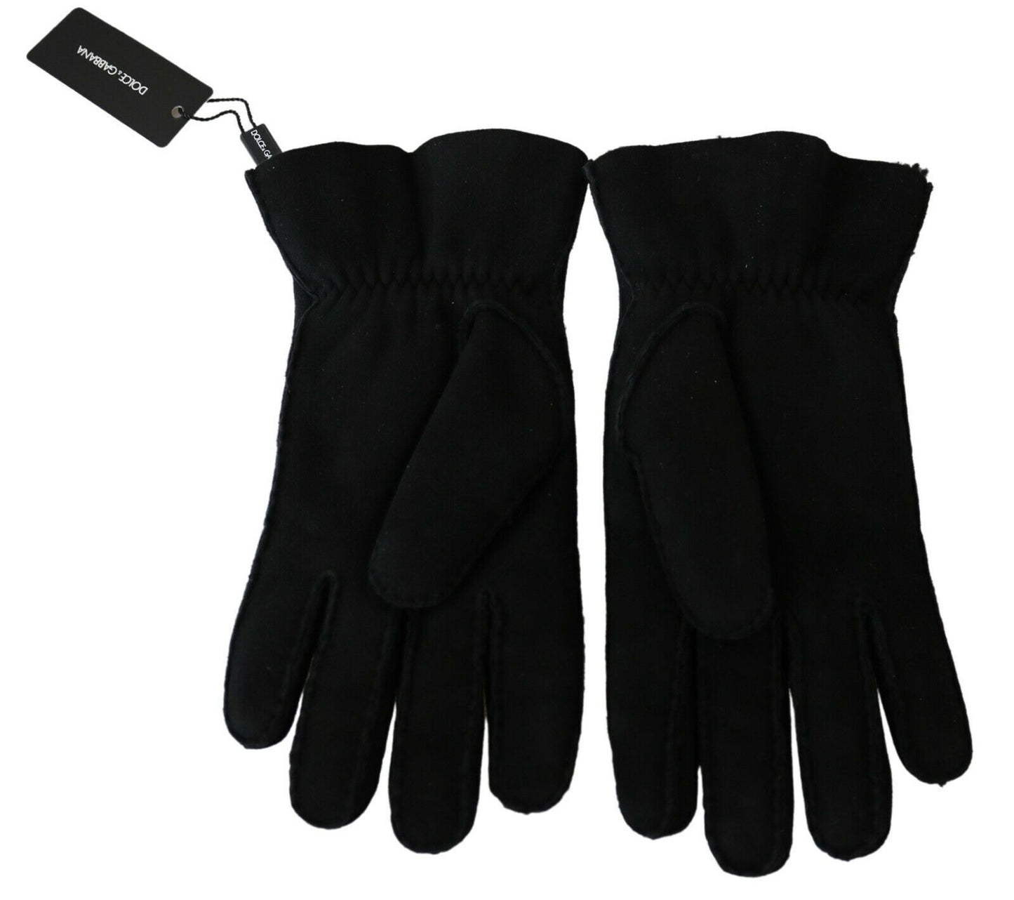 Dolce & Gabbana in pelle nera motociclettista guanti guanti
