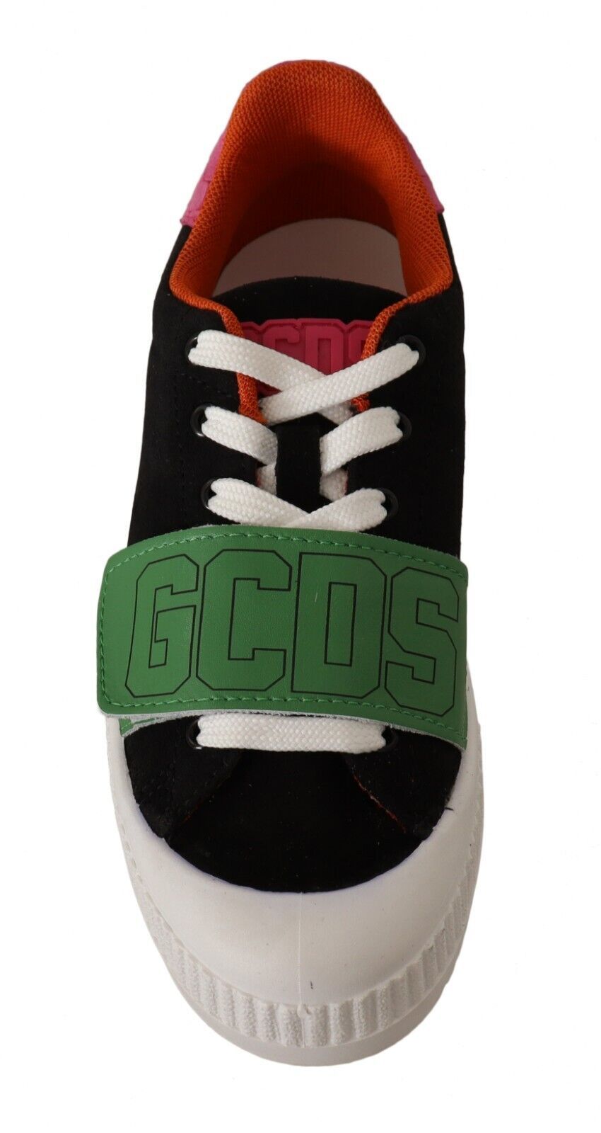 GCDS multicolore in pelle scamosciata in cambio bassa pizzo da donna scarpe da ginnastica
