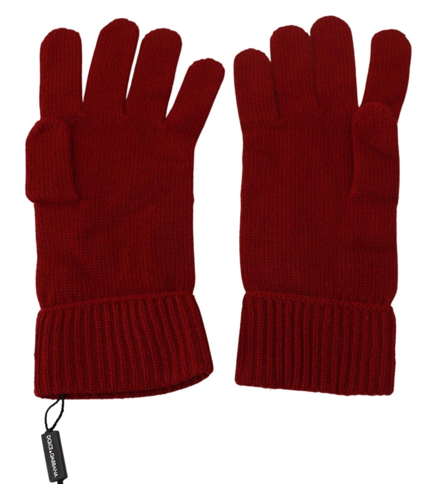 Dolce & Gabbana Red 100% Cachemire Hands Kit Mitten Mens Gants