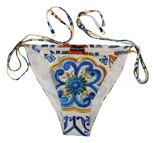 Dolce & Gabbana Multicolor Side Crave Bond Bottom Sottoming Bikini