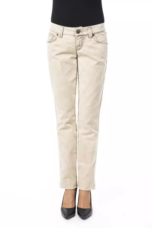 Byblos beige cotone jeans & pantal