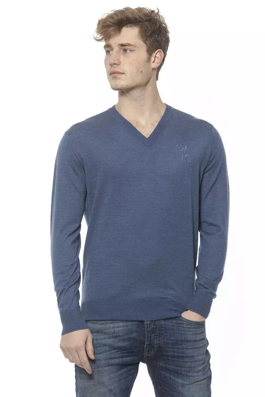 Billionaire Italien Couture Blue Cashmere Sweater
