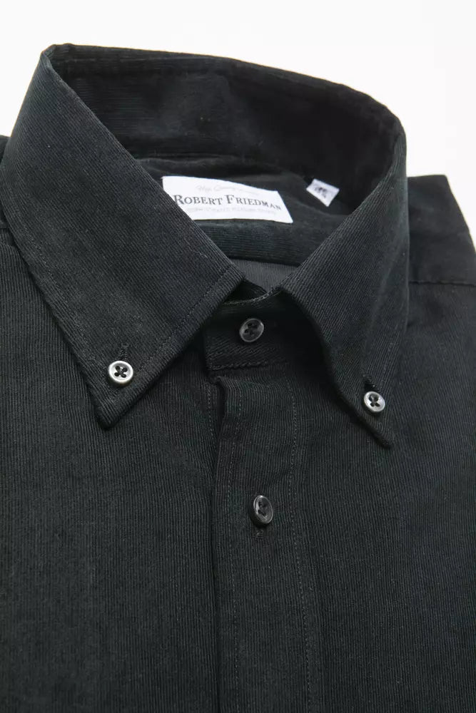 Camicia di cotone nera di Robert Friedman