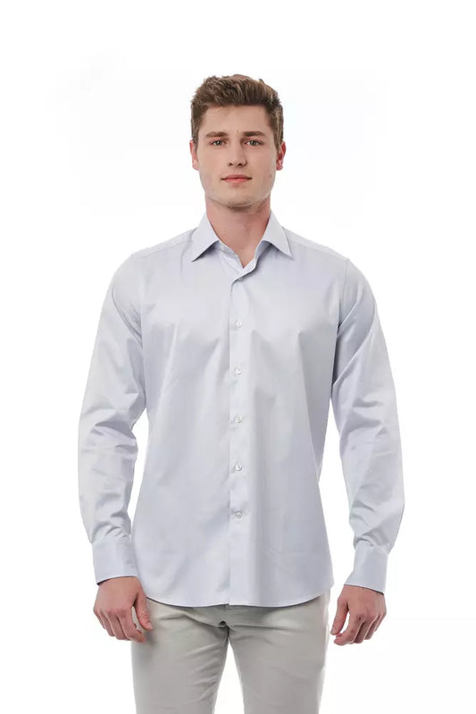 Bagutta Grey Cotton Shirt