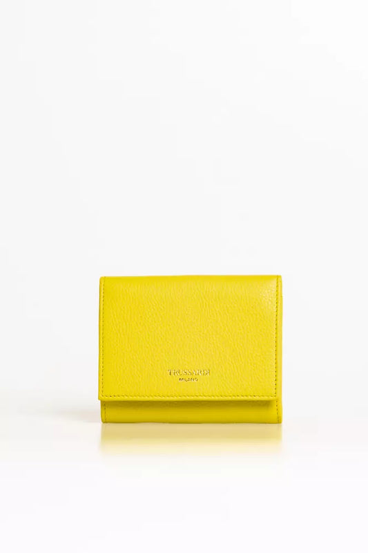 Trussardi gelbe Leder Brieftasche